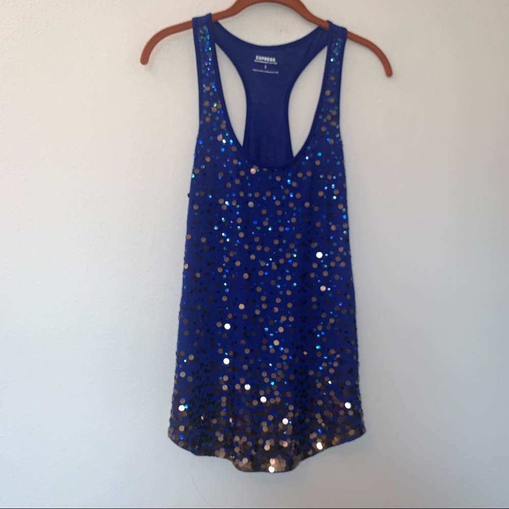 Express Racerback Sequins Tank Top